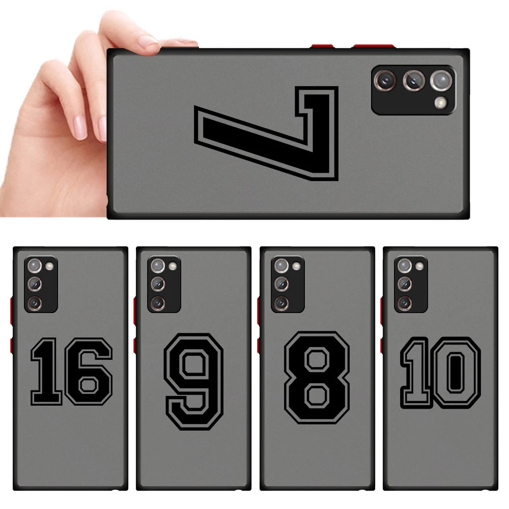 Basketball celebrity numbers Phone Case for Samsung Galaxy Note 20 Ultra Note 10 Plus A12 A51 A21s A31 A71 Note 9 8 A50 Cover