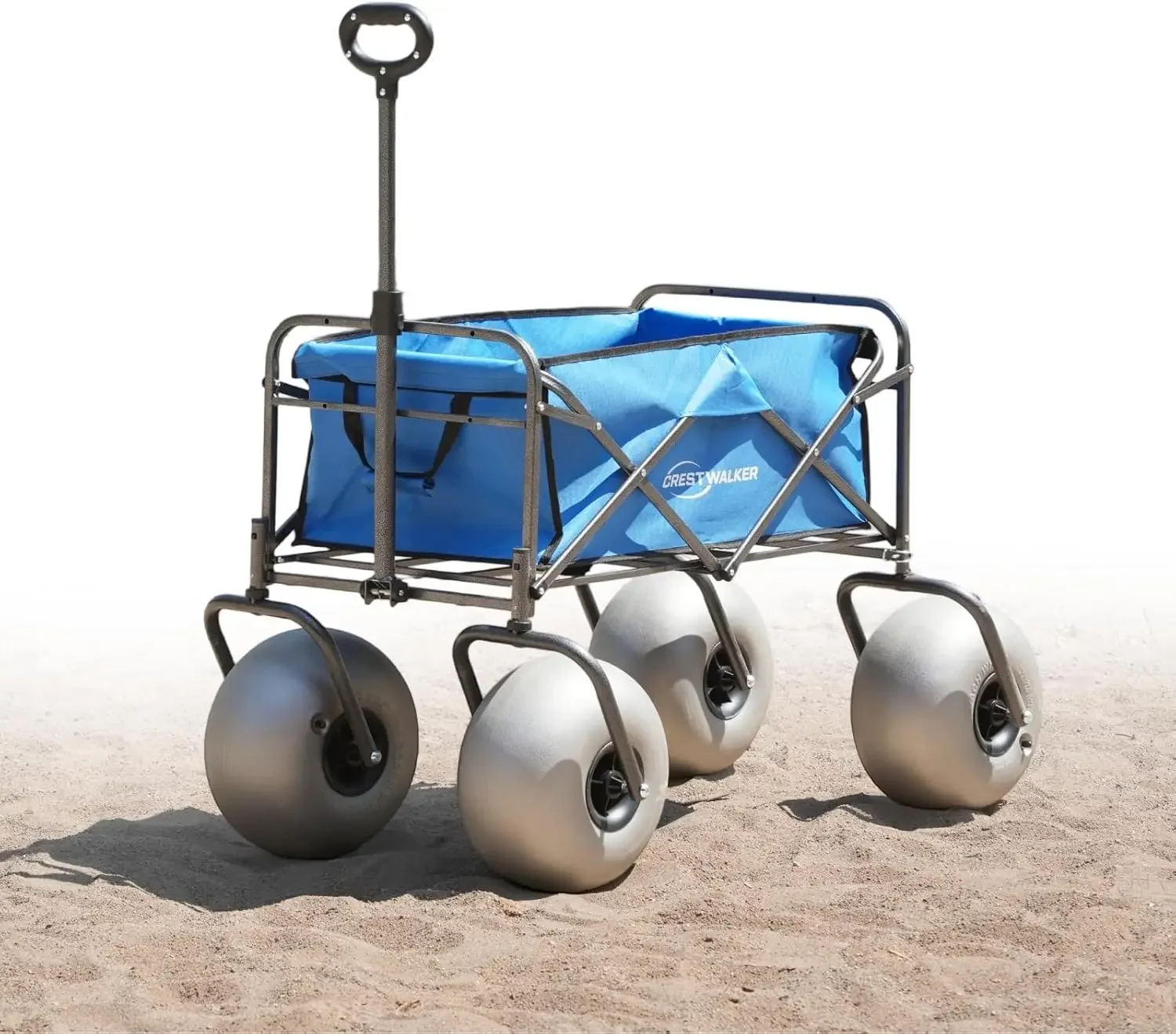 

BestsellerBeach Wagon with Big Wheels for Sand, Collapsible Cart with Balloon Wheels (13'' Fat Tires)