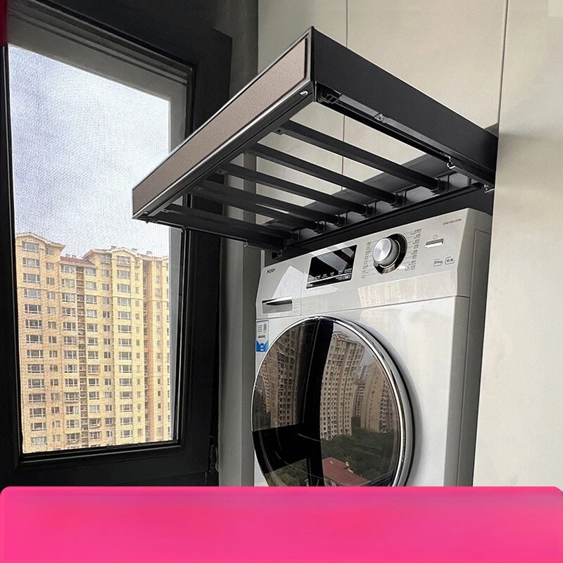 

Washing machine Invisible drying rack Balcony dryer Hidden multi-function