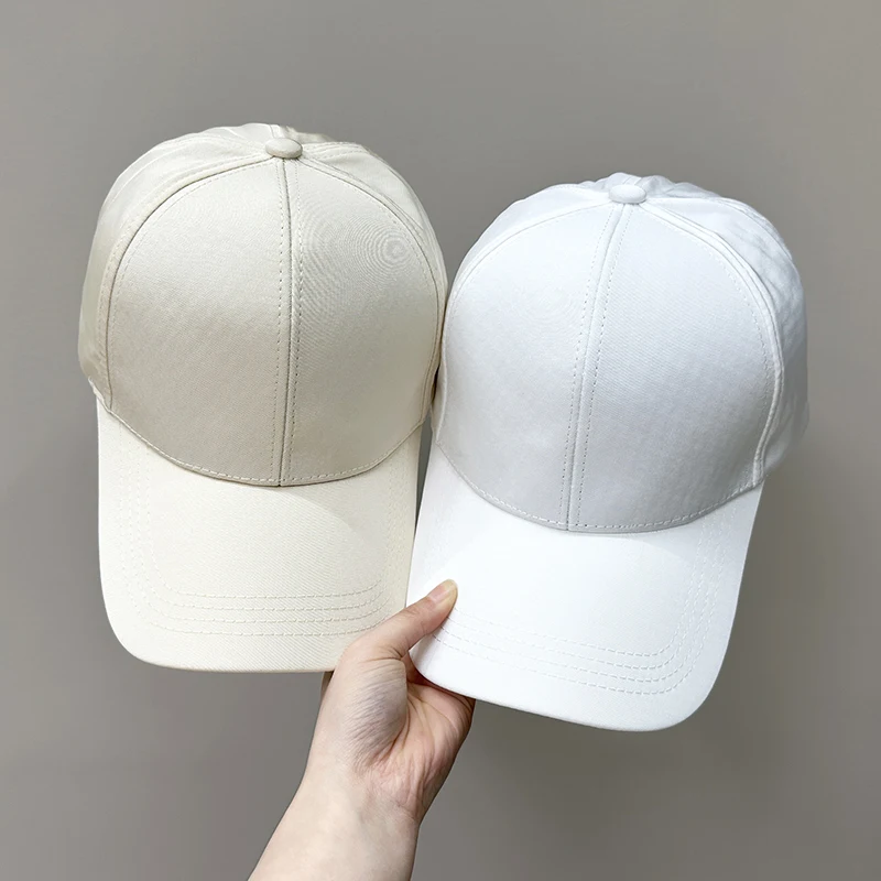 Baseball Cap Women Men Unisex Snapback Hats For Summer Curved Brim Casual Sport Cap Solid Color Blank 2024 New