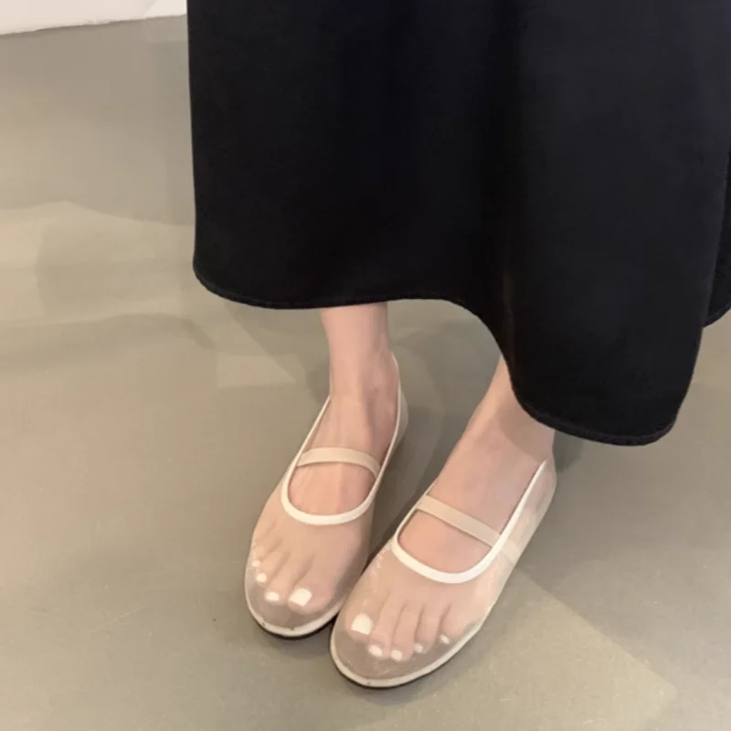 Modische, sexy, atmungsaktive, heiß begehrte Einzelschuhe für Frühling/Herbst, neue runde Zehenpartie, bequeme/lässige flache Schuhe für Damen