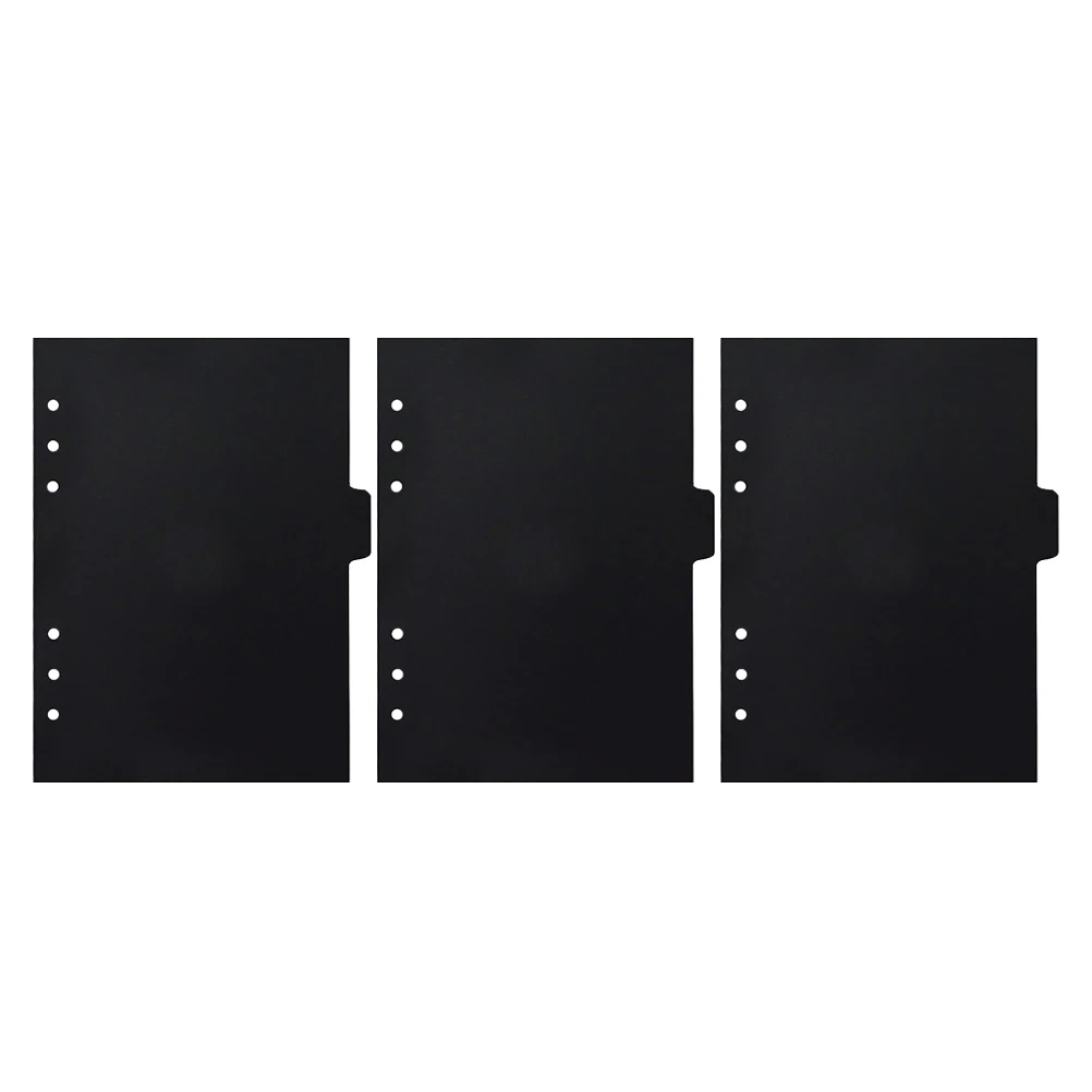 

3Sets Index Dividers for Binder A5 Size 6-Punched Holes Plastic Dividers for Binder Refillable Notebook Supplies Convenient Page
