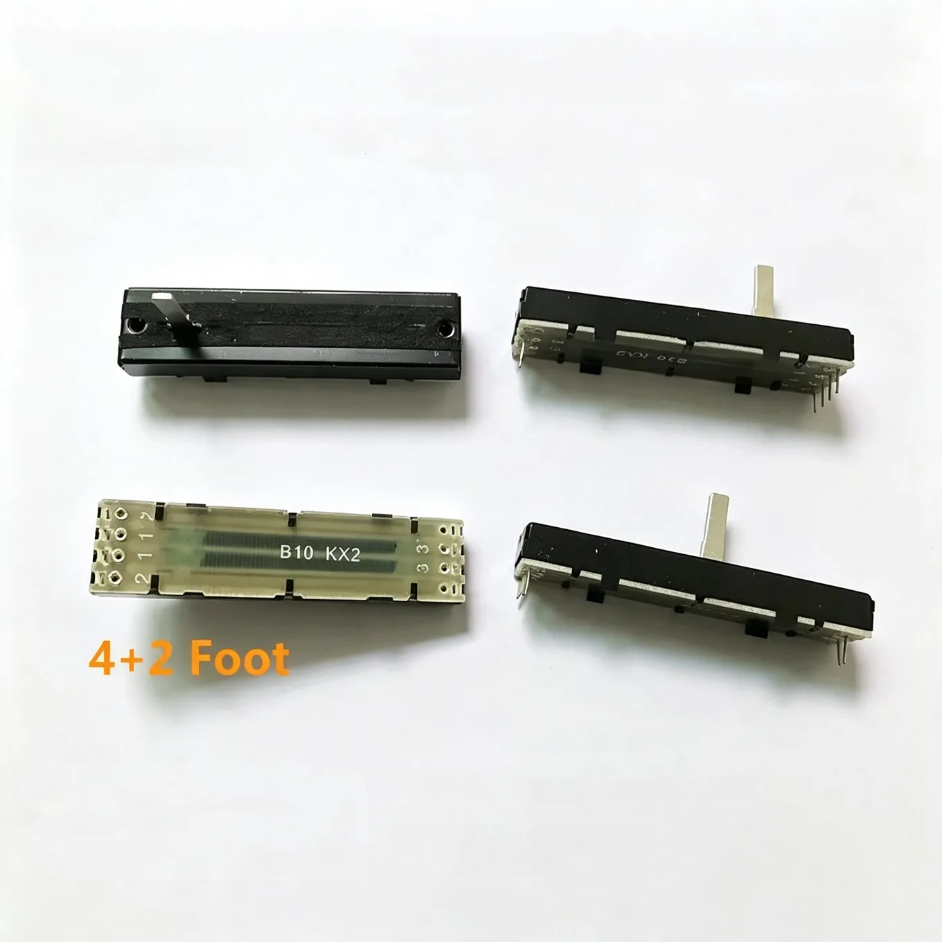 Original New 100% Direct Sliding Push-Pull Potentiometer Mixer Fader 7.2CM 72MM B10K Stroke 45MM Dual / Single Channel (SWITCH)