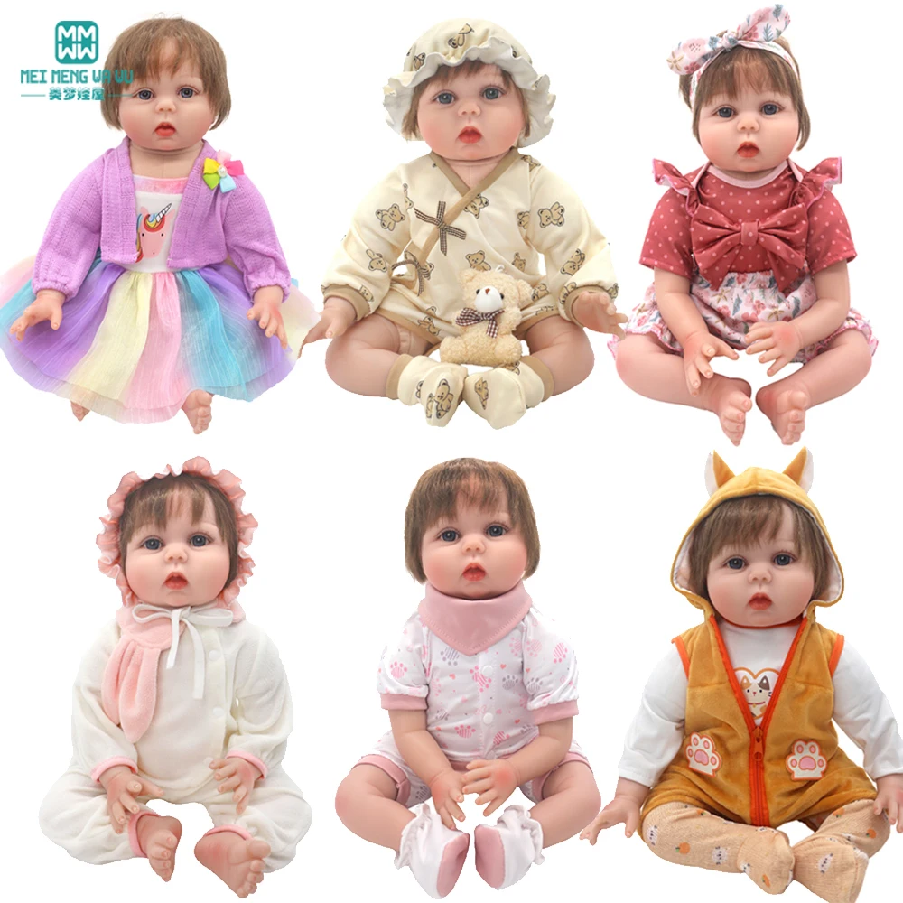 22inch Reborn babies clothes rebirth dolls Baby suits, skirts, crawling suits, gifts for girls