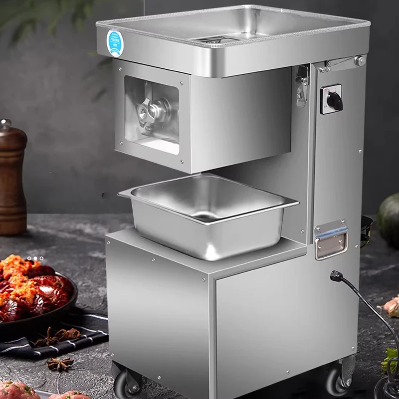 

Commercial Electric Meat Cutter Stainless Steel Vegetable Shredder 110V 220V Heavy-Duty Kitchen Appliance for Business Use