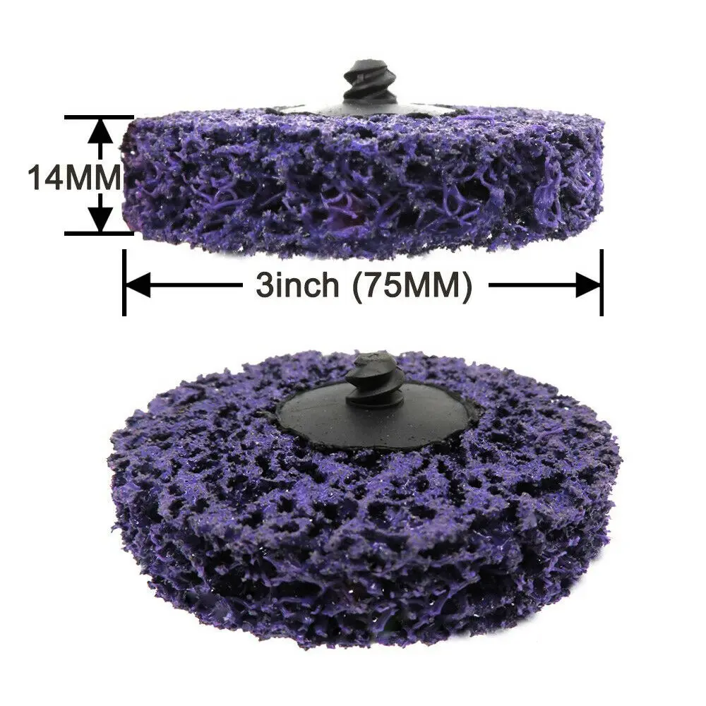 2 "3" เปลี่ยนประเภท R Quick Change Disc 50Mm 75Mm Abrasive Easy Strip & Clean แผ่นสำหรับสนิม