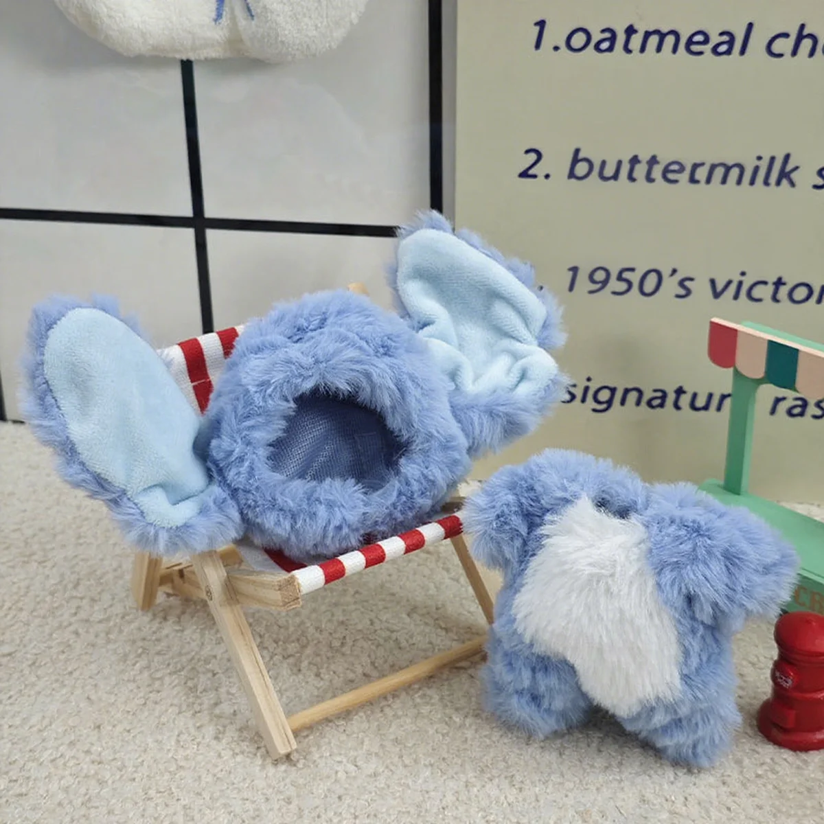 مجموعة دمية لطيفة على شكل حيوانات من القطيفة على شكل فيل ملابس عصرية لطيفة لمجموعة حيوانات لابوبو القطيفة الرائعة