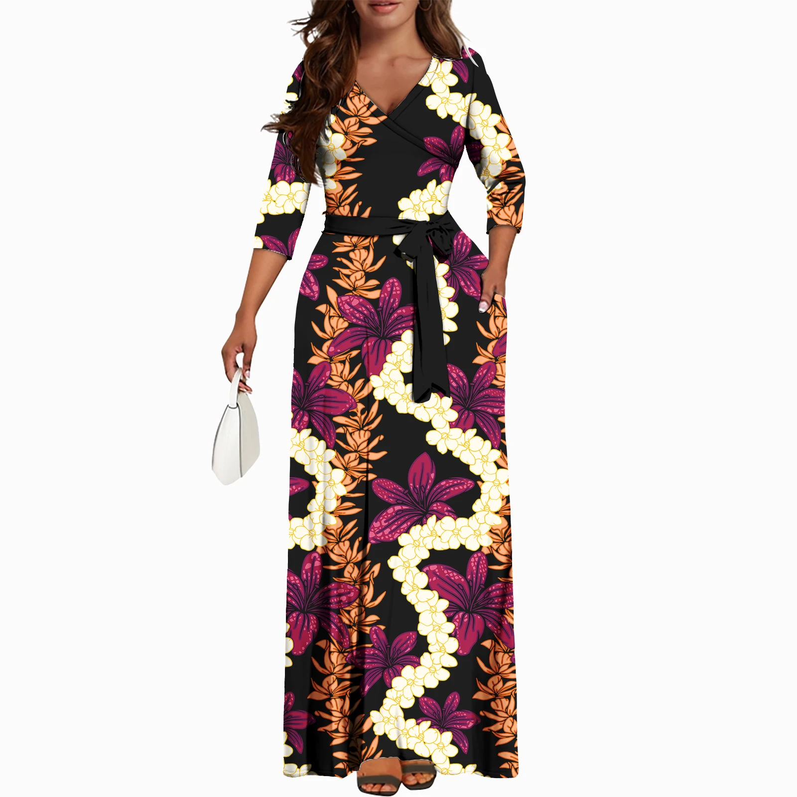 

Clothes Women Dress High Quality Hawaii Polynesian Tribal Design Women Maxi Dress Sexy Party Dress Women Clothing