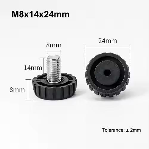 M6 M8 Leveling Foot Screw On Type PP Plastic Furniture Table Chair Sofa Leg Anti-slip Feet Adjustable Leveler Base Bolt Pad - Image 32