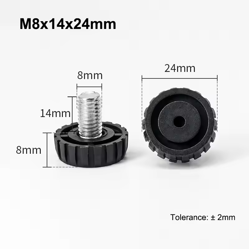M6 M8 Leveling Foot Screw On Type PP Plastic Furniture Table Chair Sofa Leg Anti-slip Feet Adjustable Leveler Base Bolt Pad - Image 32