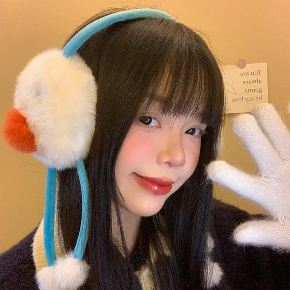 Moda à prova de vento boneco de neve earmuffs engrossar manter quente capa de orelha bonito earflap orelha boné ao ar livre