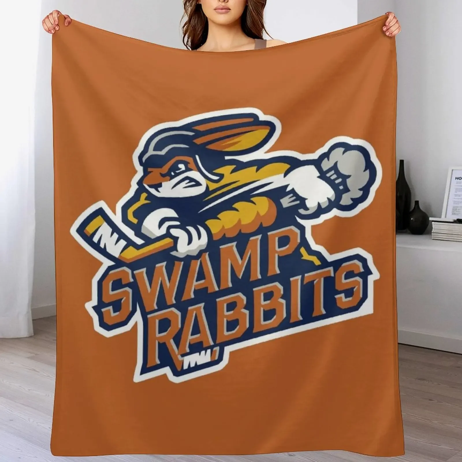 

Greenville Swamp Rabbits Throw Blanket Beautifuls blankets and throws Beach For Decorative Sofa Blankets