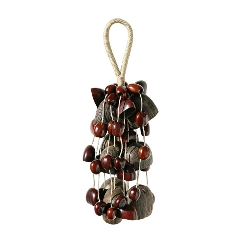 AD45 Sound Healing Instrument-Seed Shell Hand Rattle 3 Kinds Of Natural Nut Shells For Yoga For Meditation ASMR Sound Therapy