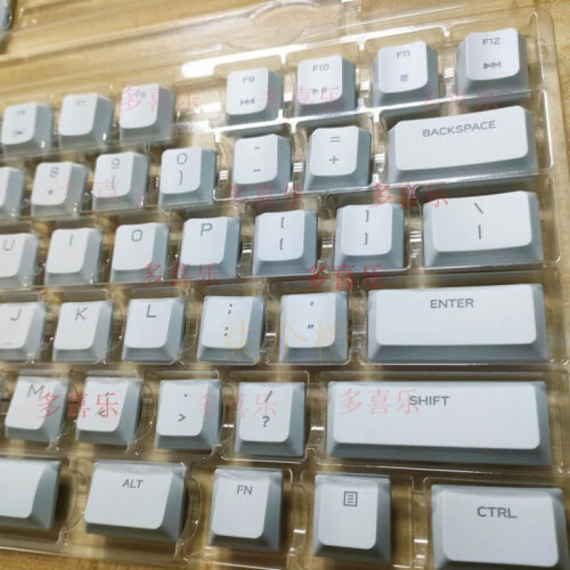 غطاء مفاتيح بديل أبيض واحد AA للوحة المفاتيح الميكانيكية Alienware AW510K