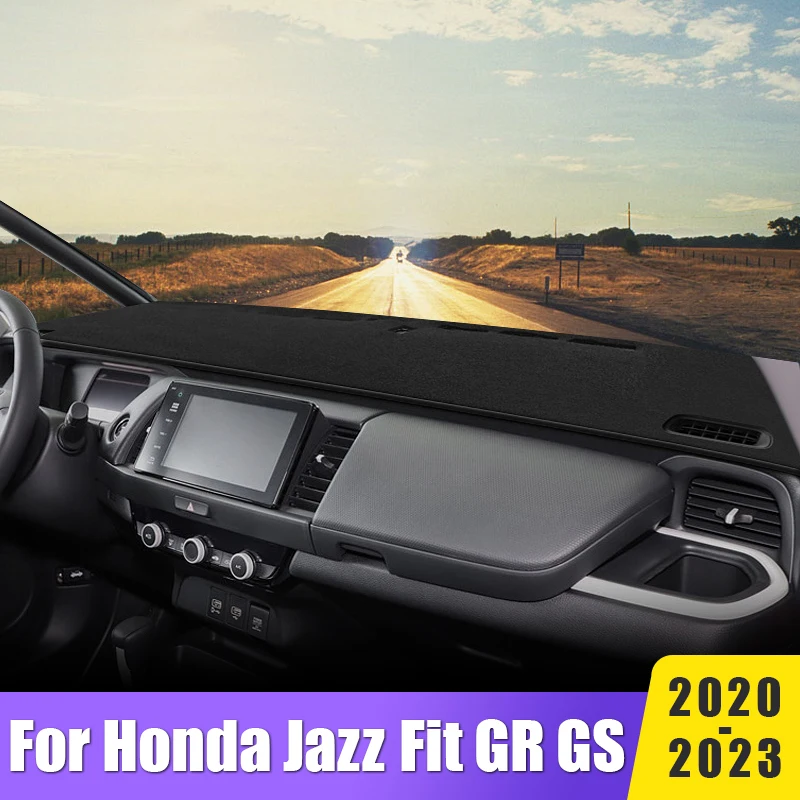 

Car Dashboard Cover Mat Non-Slip Pad Instrument Panel Carpet Protector Accessories For Honda Fit Jazz GR GS 2020 2021 2022 2023