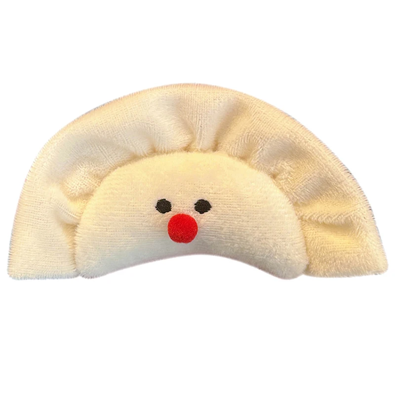 Llaveros de bola de masa hervida para bolso colgante, diseño creativo de comida, llavero de muñeco de peluche