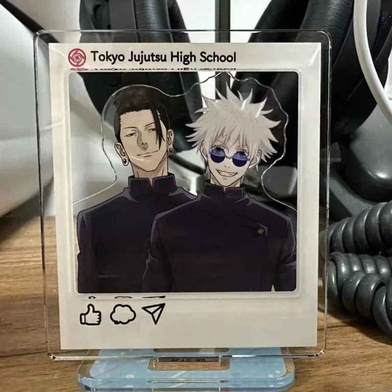 Nuevo Soporte Acrílico de Jujutsu Kaisen, Figura de Satoru Gojo y Suguru Geto, Accesorio de Anime, Adorno Acrílico Creativo y Lindo para Escritorio, Regalos