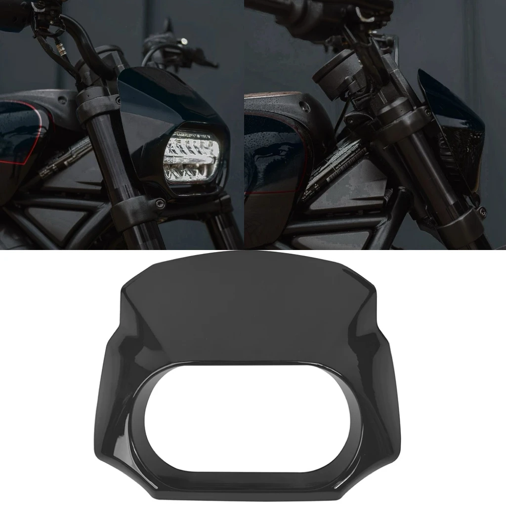 

Глянцевая черная защитная накладка на переднюю фару для Harley Sportster S 1250 RH1250 2021-2023.