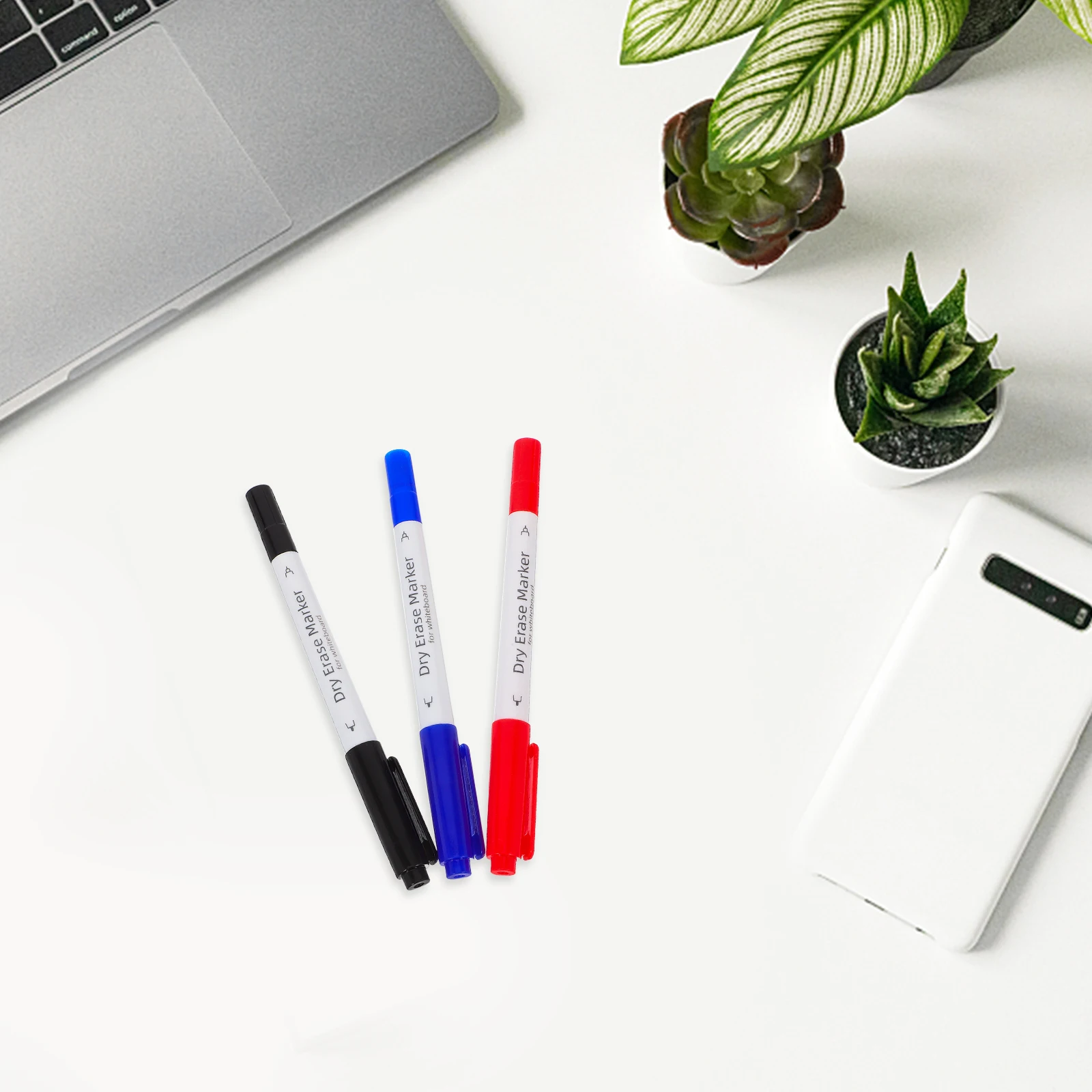 3 Pcs Whiteboard Pen Chalkboard Writing Markers Dual Tip Erase Dry Pens Erasable Car Window