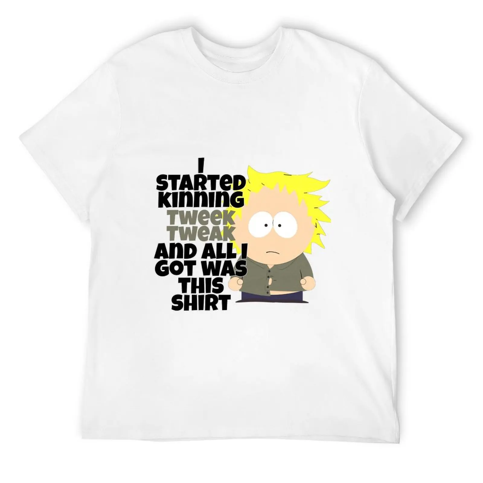 South Park Tweek Tweak kin T-Shirt funny shirt cotton customs Louboutins heavy weight t shirts for men