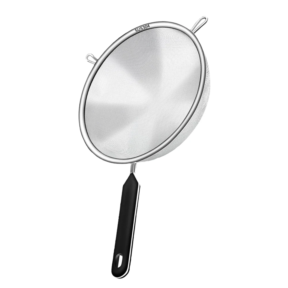 

Fine Mesh Strainer 40 Mesh Stainless Steel Handle Kitchen Tool For Oil Soy Milk Residue Filtering Juice Tea Rice Grease
