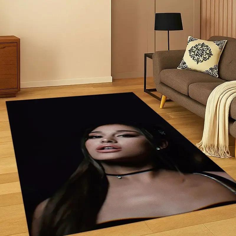 Ariana Grande Singer Star Living Room Non-Slip Area Rug Soft Carpet for Bedroom  Playroom Sofa,Home Decor Doormat Gift