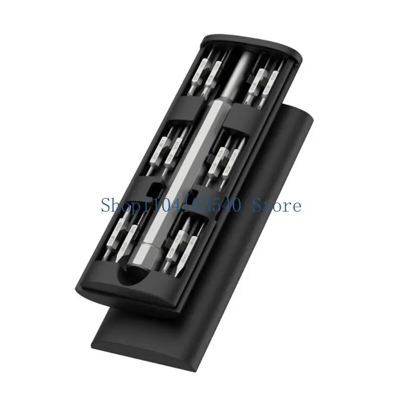 02dc 25 1 chave fenda Mini Mini com alça alumínio e multi bits para manutenção computador para