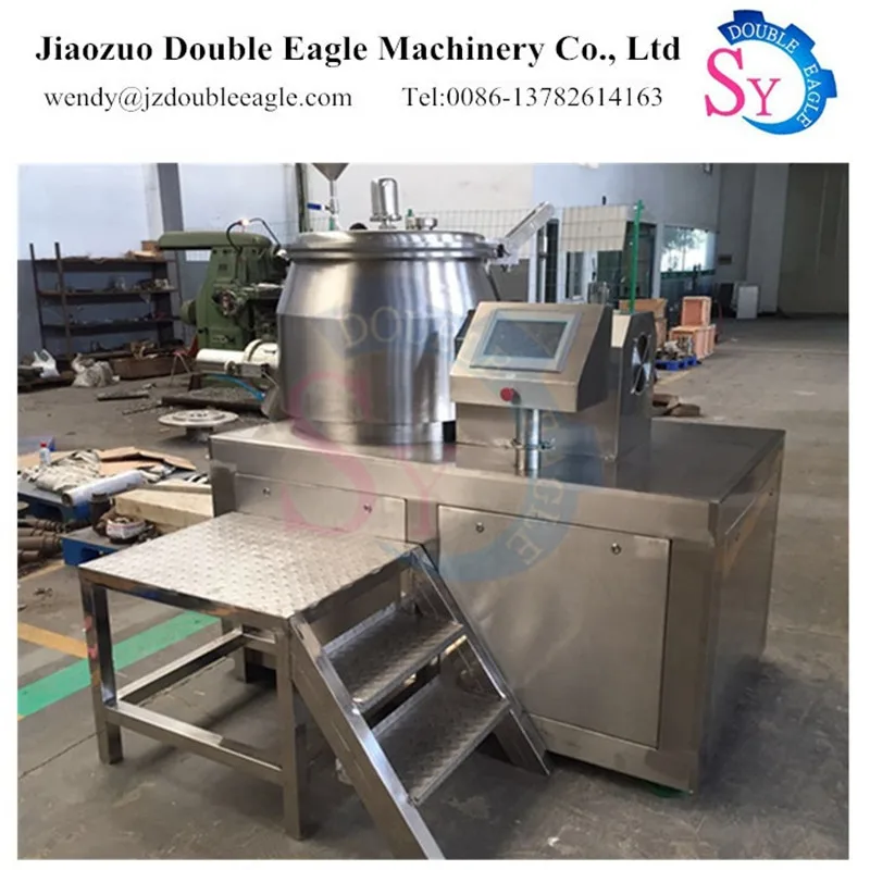 Máquina de granulação rápida de processo úmido de alimentação de pó para animais de estimação de alta eficiência/equipamento multifuncional de granulação de um sistema