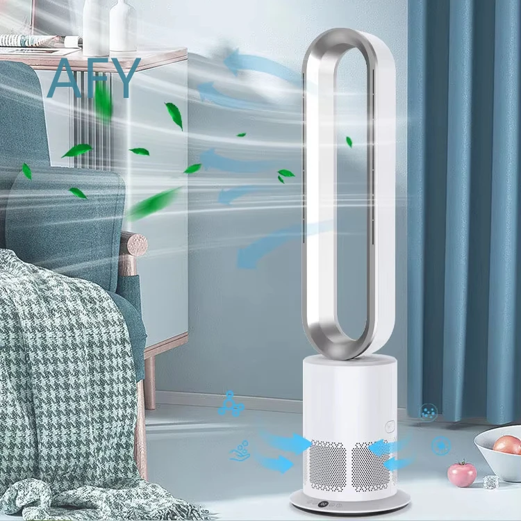 Hot Selling Portable Bladeless Fan with Purification HEPA Filter 13 Fresh Air Cooling Stand Remote Control US Plug Air