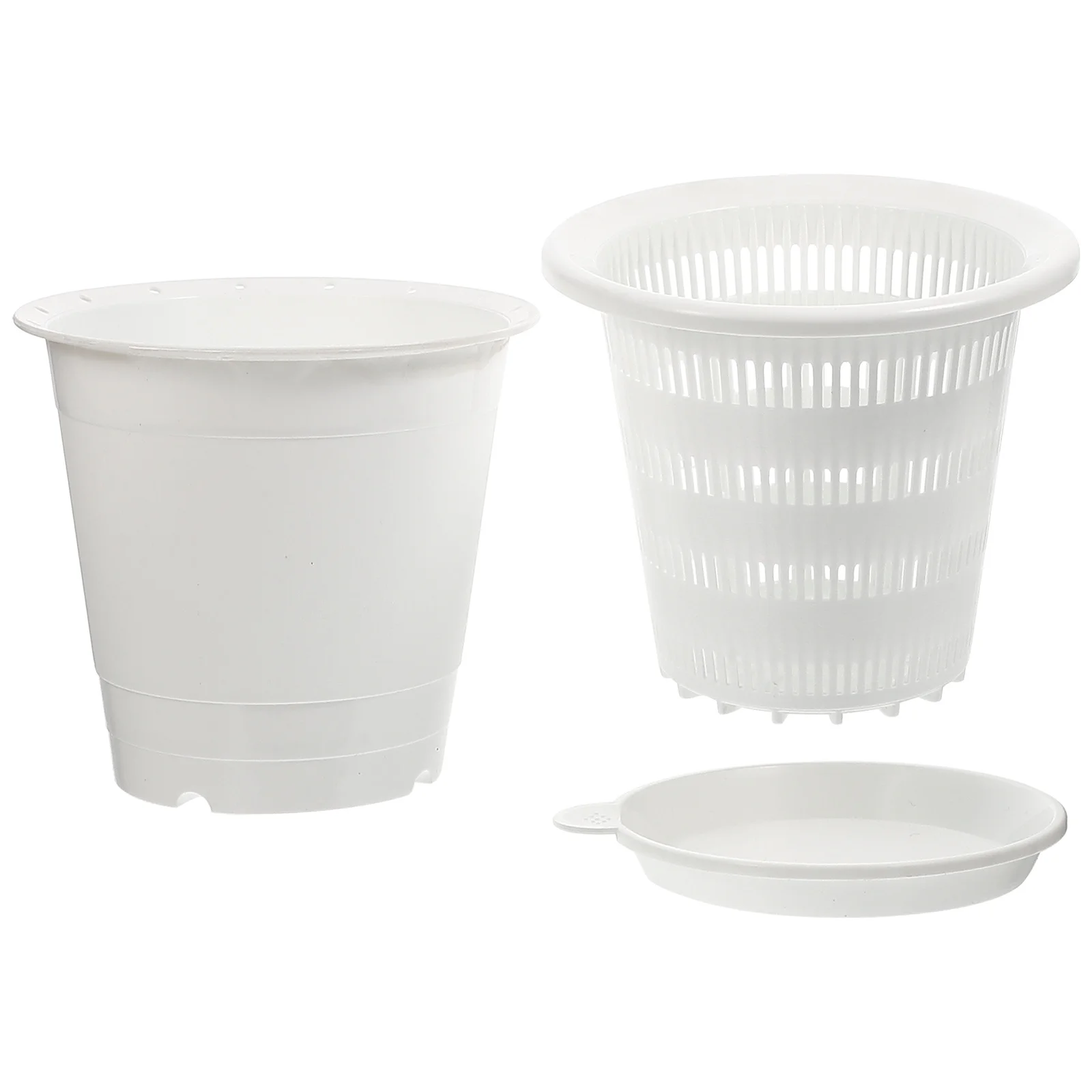 

1Set Root Control Flowerpot Double-Layer Ventilated Nursery Planter Pot Tray Drainage Hole Indoor Outdoor Ventilated Flowerpot