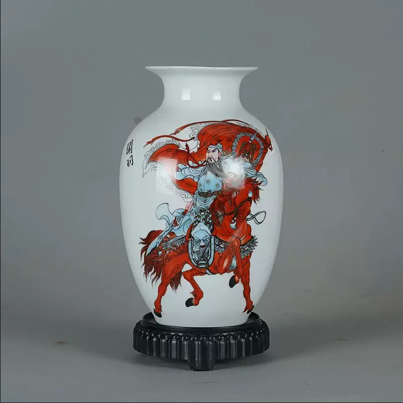 Jingdezhen Ceramic Five Tigers Vase Home Decoration Ornament Decoration Flower Arrangement Chinese Living Room TV Cabinet Crafts