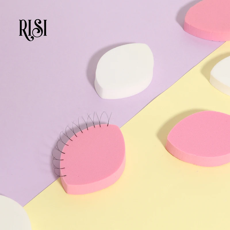 Free RISI Lashes Extension Accessories Eyelash Display Lash Extension Supplies Sponges For Practicing Eye Shaped Lash Sponge