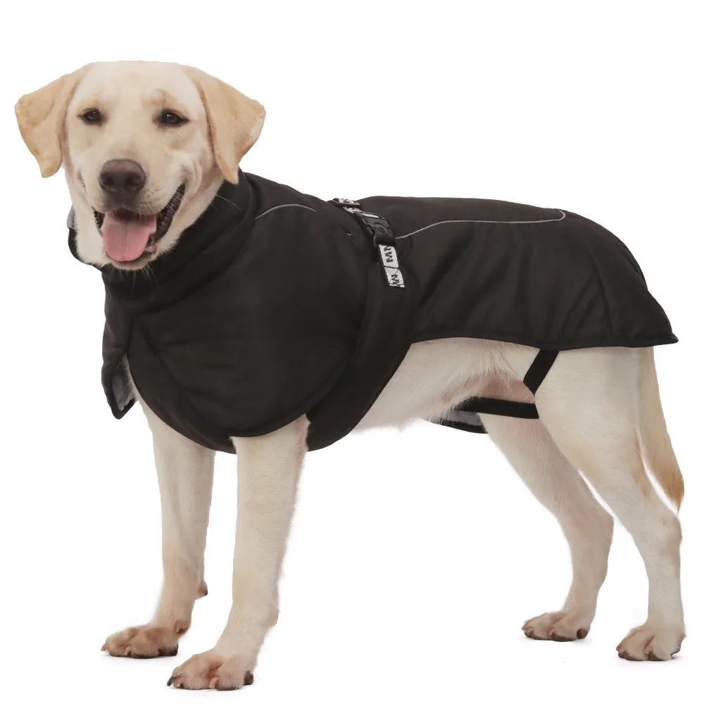 Kleidung für große Hunde, wasserdichte Weste für große Hunde, Winter, warm, verdickt, Mantel für Hunde, französische Bulldogge, Labrador, Dobermann-Outfits – Detail 16