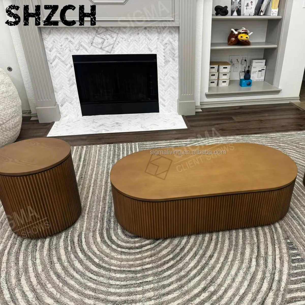 Custom Modern Home Furniture Living Room Coffee Table Wood Nordic Design Wooden Coffee Table Tea Table