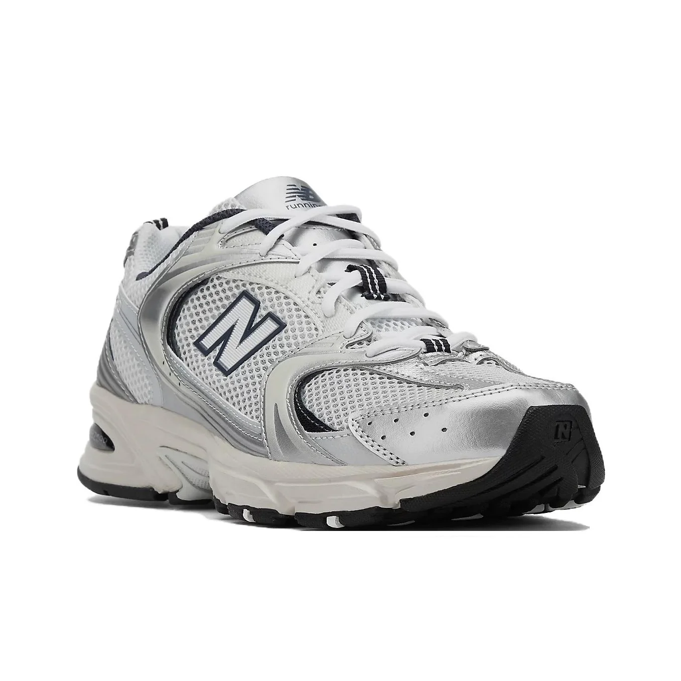 حذاء الجري New Balance NB 530 Spring ذو الرقبة المنخفضة، للجنسين، فضي وأبيض #1