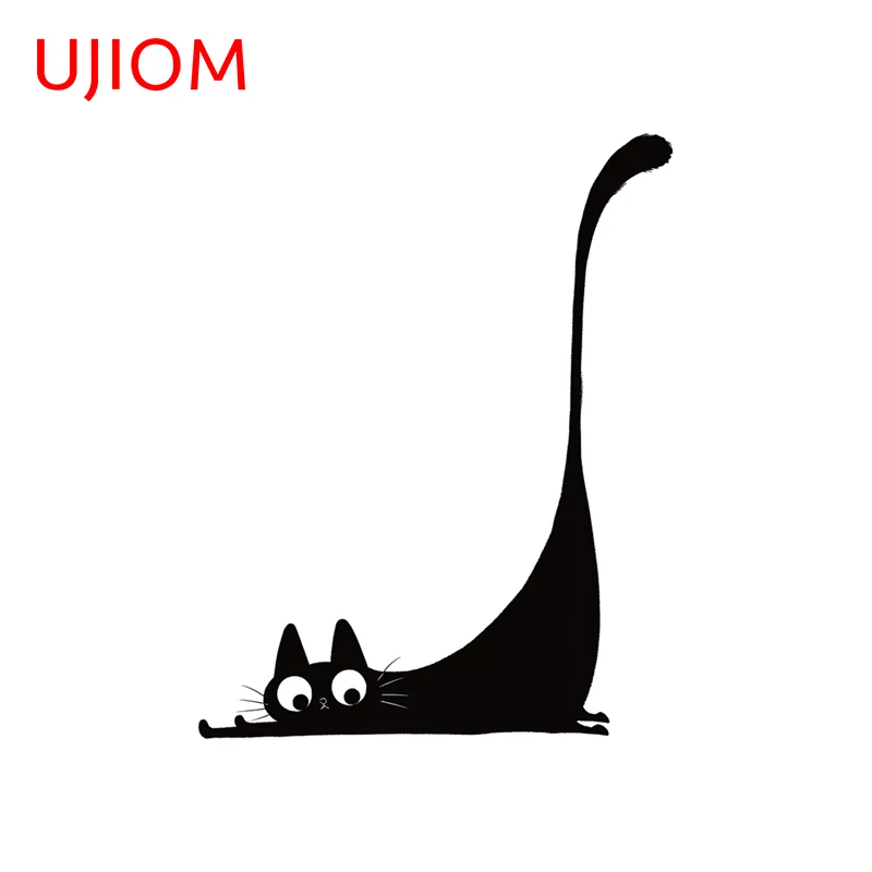 UJIOM Kawaii Cat Wall Sticker Enchanting Attractive Sunscreen Premium Vinyl Decal Suitable For Cupboard Vestibulec Decor