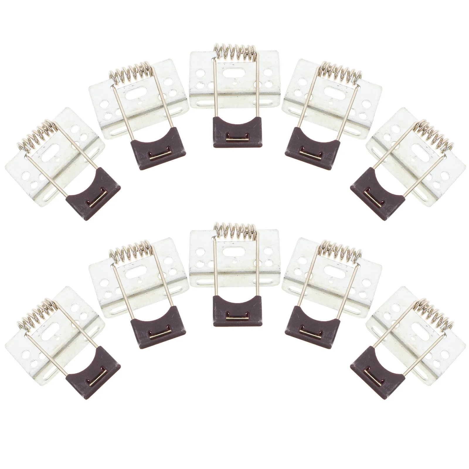 

10 шт. L-образные пружинные зажимы для светодиодных панелей, прочные металлические крепления для встраиваемых светильников, сменные аксессуары для освещения