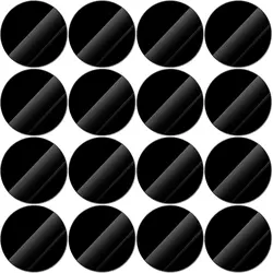 25mm 30mm 40mm 45mm 50mm 60mm Blank Black Acrylic Disc Jewelry Art Acrylic Circle Round Shape 2.7mm thickness