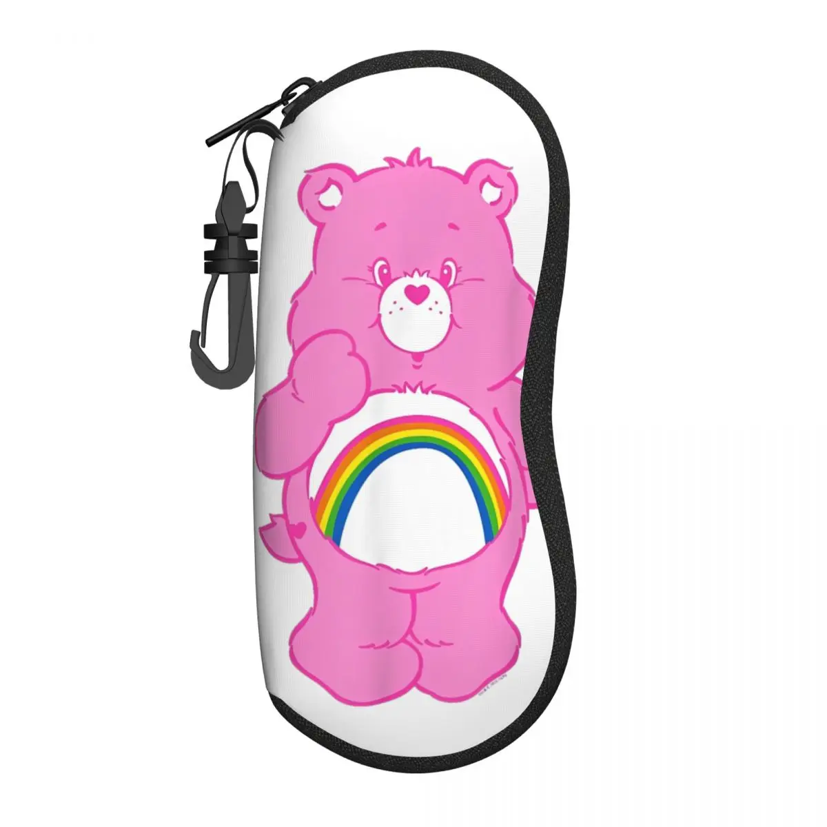 Care Bears Cheer Bear Rainbow Belly Badge Glasses Case New Eyewear Protector Gift Eyewear Container