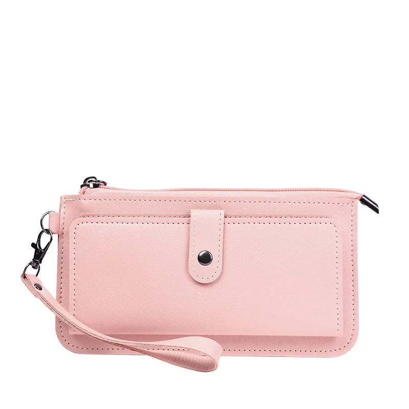 New Bag Women's Long Multifunctional Zipper Multi-slot Hand Hold Buckle Zipper Student Purse