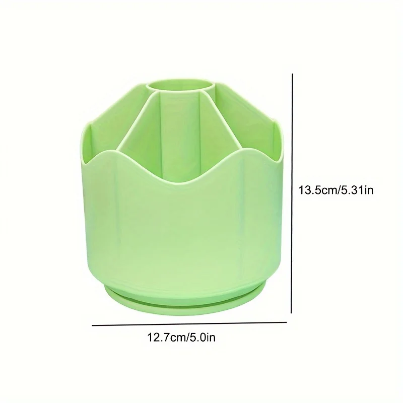 Office Storage Box, Simple Large Capacity Rotating Pen Holder, Creative Multifunctional Split Type Storage Container