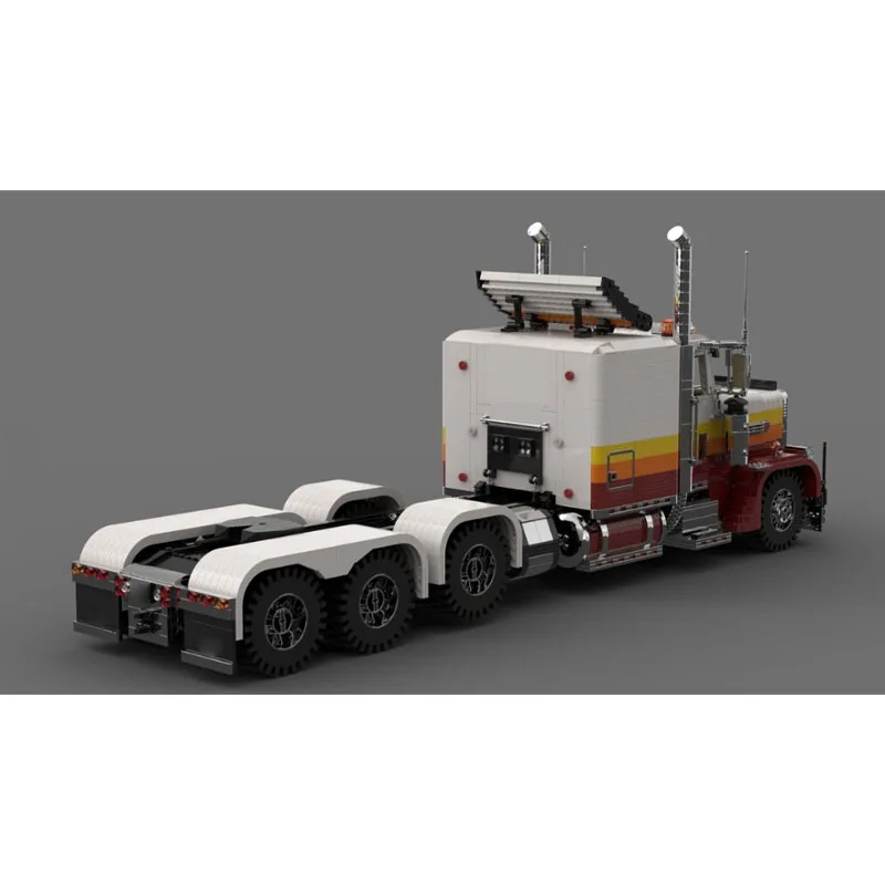 MOC-39073 New Urban Heavy-Duty Three-Axle Truck Building Block Model 5942 Parts Adult and Children Birthday Christmas Toy Gift