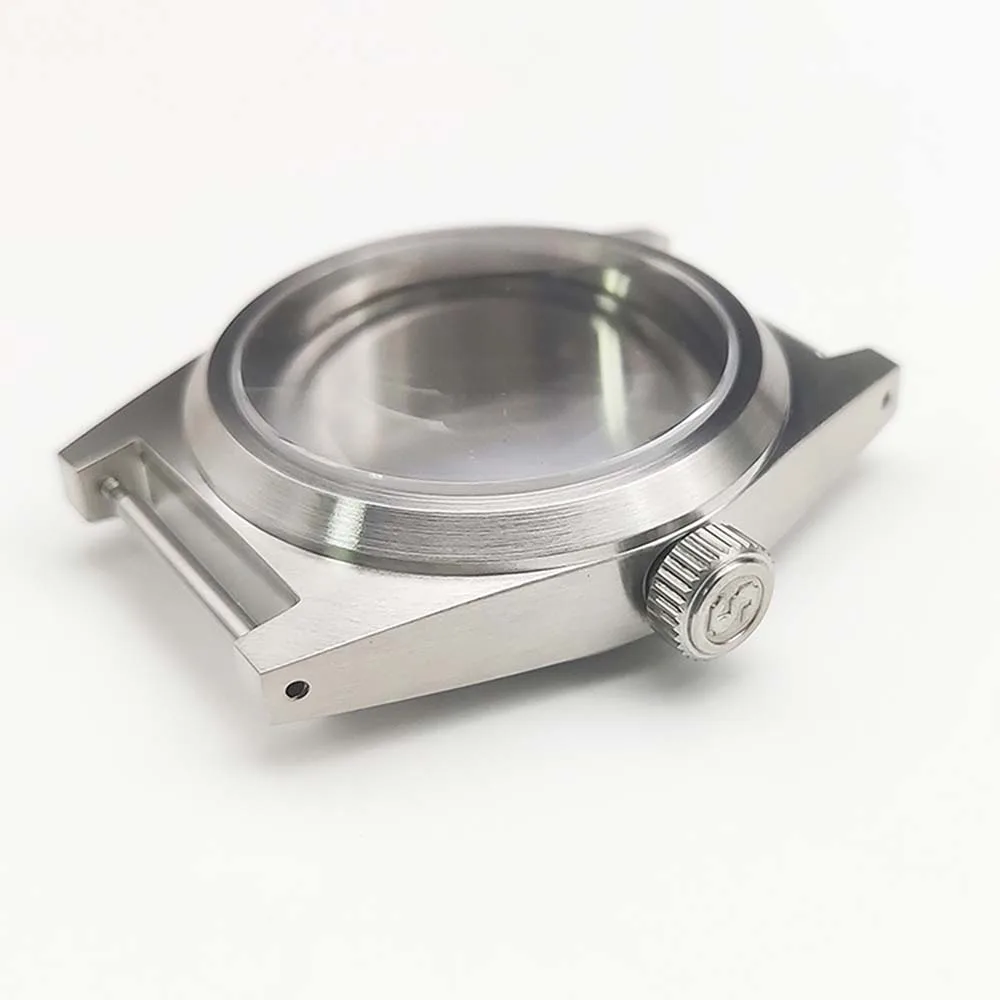 

38mm High Quality Brushed Watch Case 316L Stainless Steel Sapphire Glass NH36 NH35 Case for NH35A/NH36A Movement