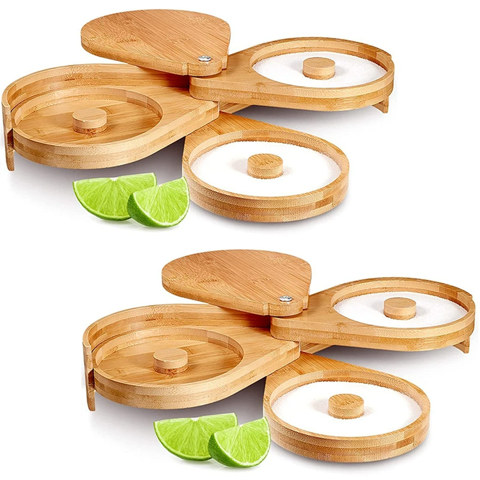 

Spice box rotating compartments, and durable, long-lasting, multi-layer design, suitable for flavors in kitchens