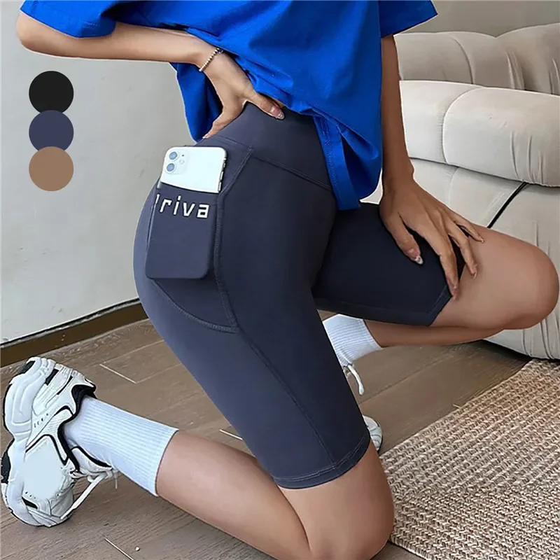 Женские спортивные шорты для йоги, шорты для фитнеса с высокой талией