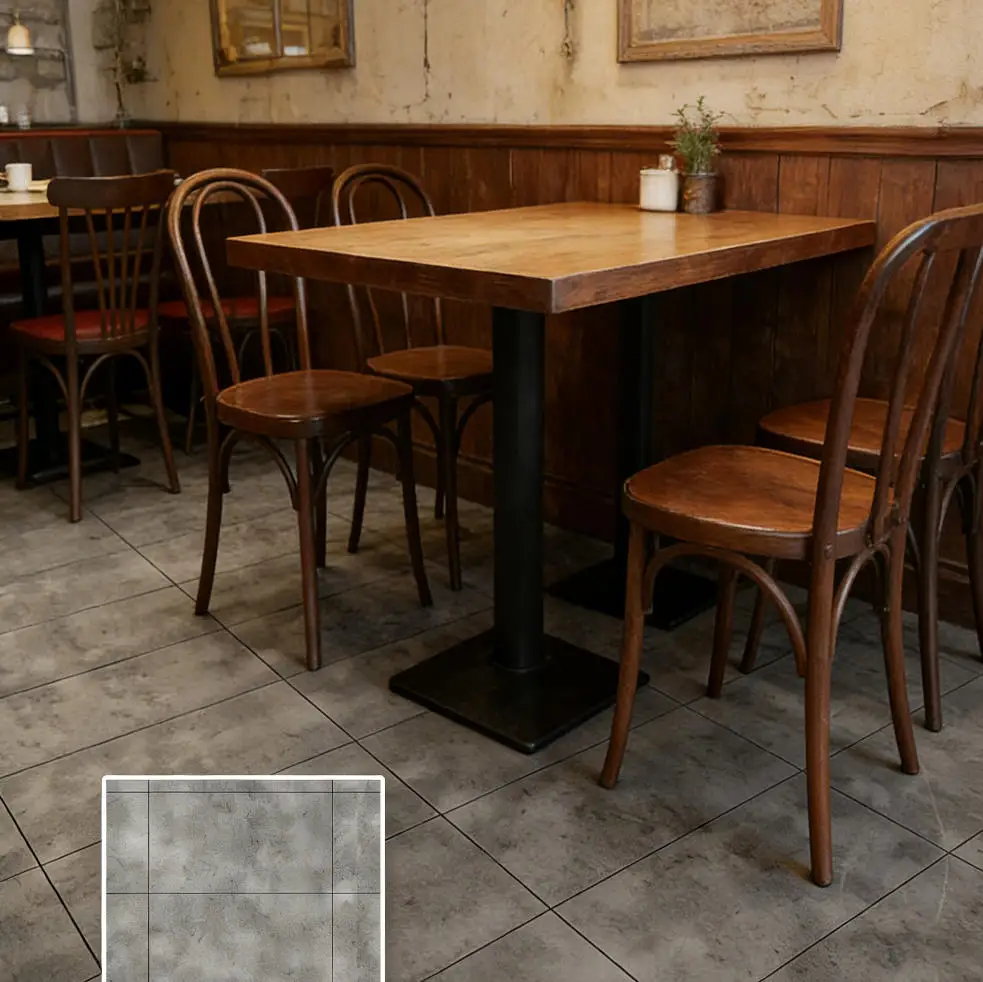 Home Apartment Hotel Renovation Sticker 40cm Waterproof Thicken Tiles Sticker, Self-adhesive Anti-slip Wood Grain Floor Sticker