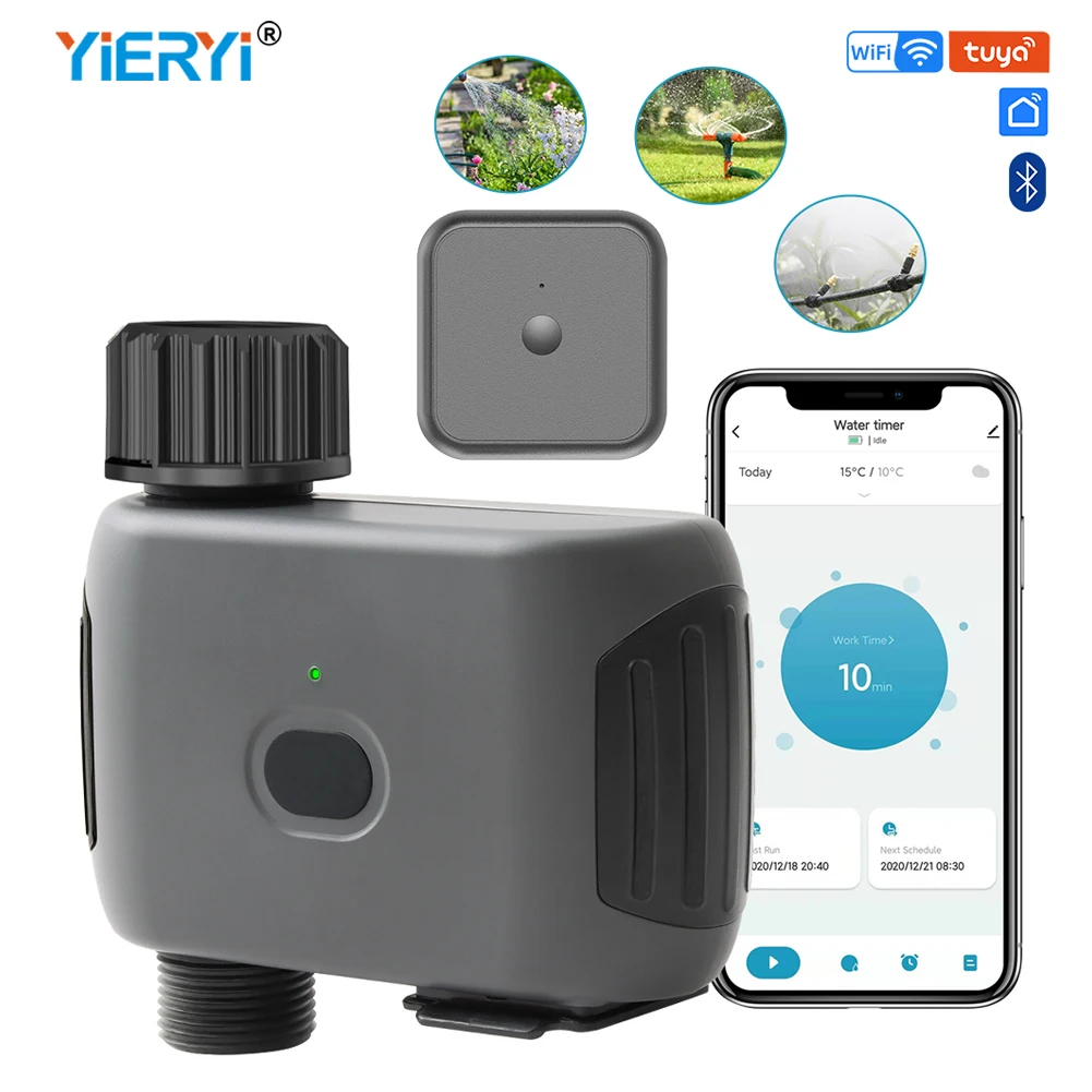 Waterproof Garden Smart Irrigation Home Wifi Automatic Irrigation Water Timer Support Tuya App for Drip Irrigation Pools Lawns