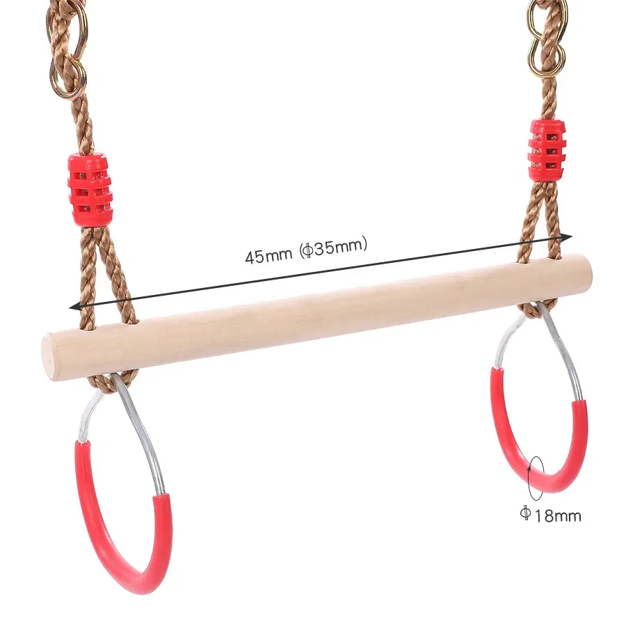 子供用リングスイングフィットネスアクセサリートレーニングアクティビティ機器屋内屋外懸垂スポーツ腕力トレーニング子供向け楽しい遊び