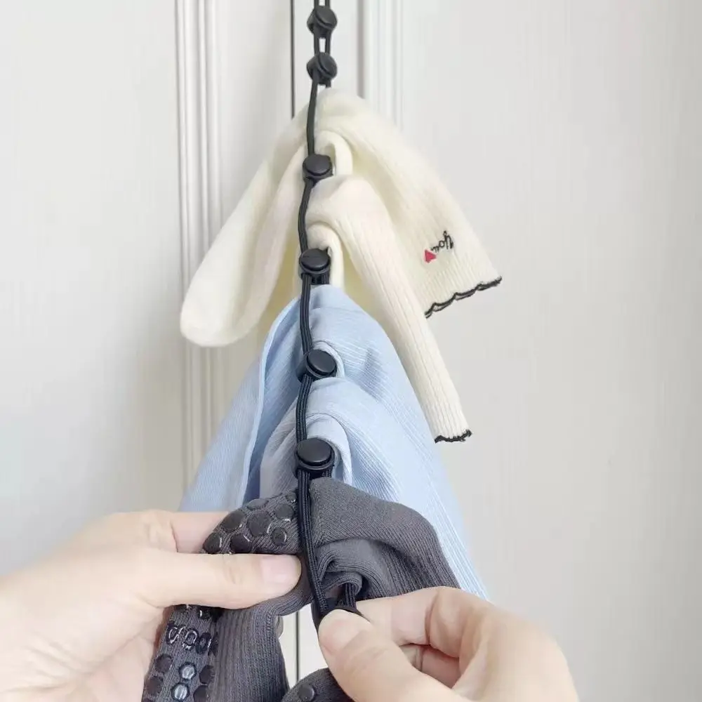 

3Pcs Plastic Sock Organizer Large Capacity Hanging Sock Lanyard Pairs Storage Space Saving Sock Drying Device Closet