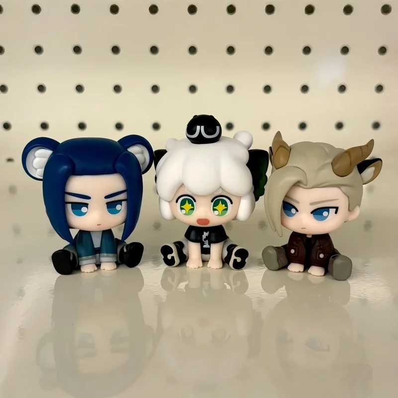 

All-inclusive Original In-Stock Luo Xiaohei War Story 2 Cute Friends Sitting Side by Side Cute Series Blind Box Figure Model Toy